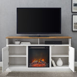 Cherrington Barn Door Fireplace TV Stand-Fireplace-Parc Decor