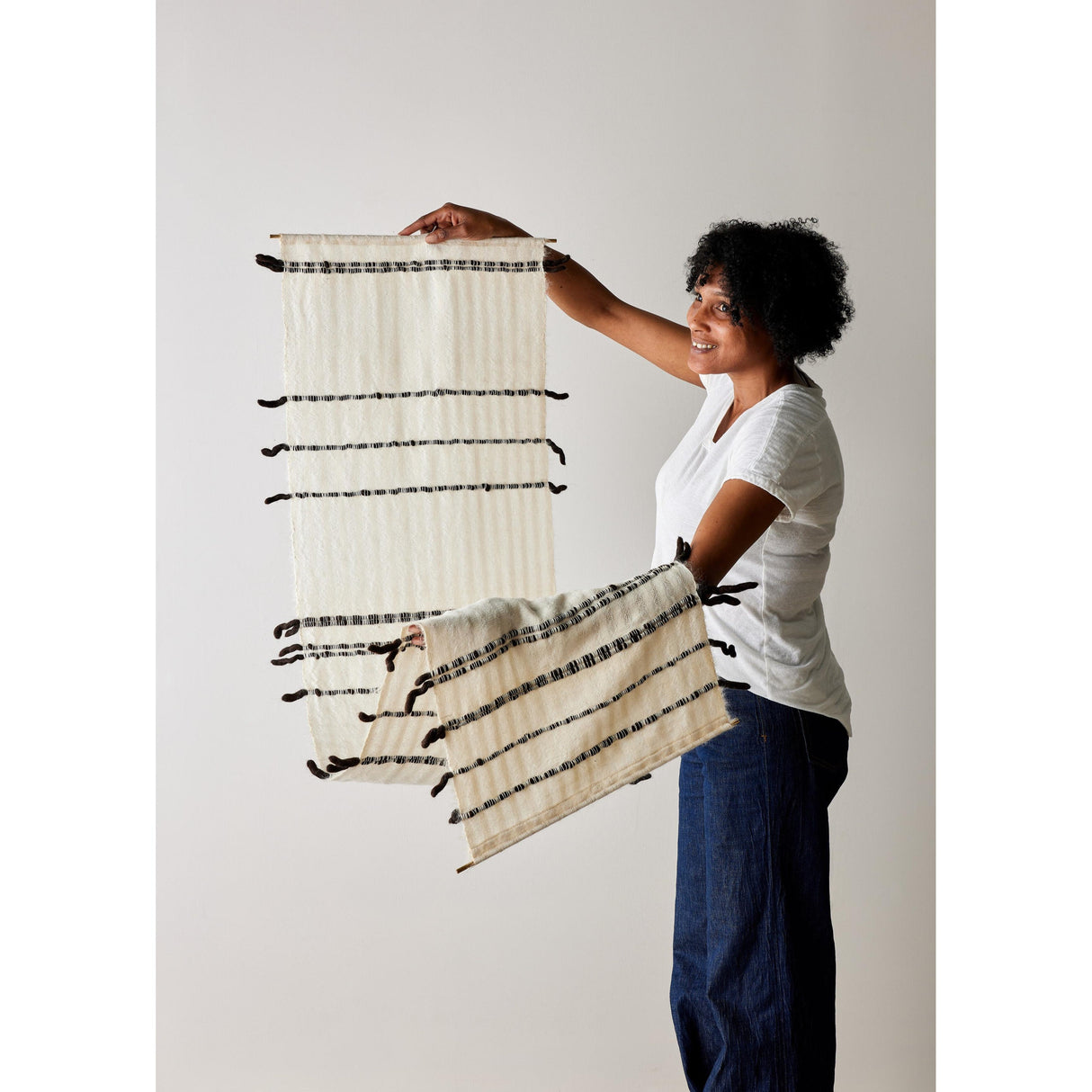Chiaroscuro Handwoven Cotton Wall Hanging