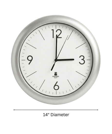 Chicago Lighthouse Designer Quartz Wall Clock – Modern 14” Minimalist Wall Clock