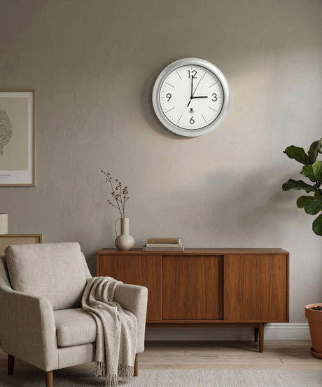 Chicago Lighthouse Designer Quartz Wall Clock – Modern 14” Minimalist Wall Clock