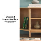 Chloe Modern Reeded TV Stand-Entertainment-Parc Decor