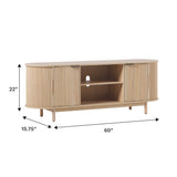Chloe Modern Reeded TV Stand-Entertainment-Parc Decor