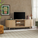 Chloe Modern Reeded TV Stand-Entertainment-Parc Decor