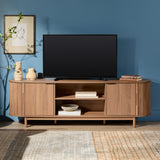 Chloe Modern Reeded TV Stand-Entertainment-Parc Decor