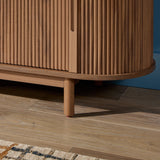 Chloe Modern Reeded TV Stand-Entertainment-Parc Decor