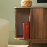 Chloe Modern Reeded TV Stand-Entertainment-Parc Decor