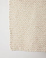 Chunky Ecru Hand-Loomed Mat