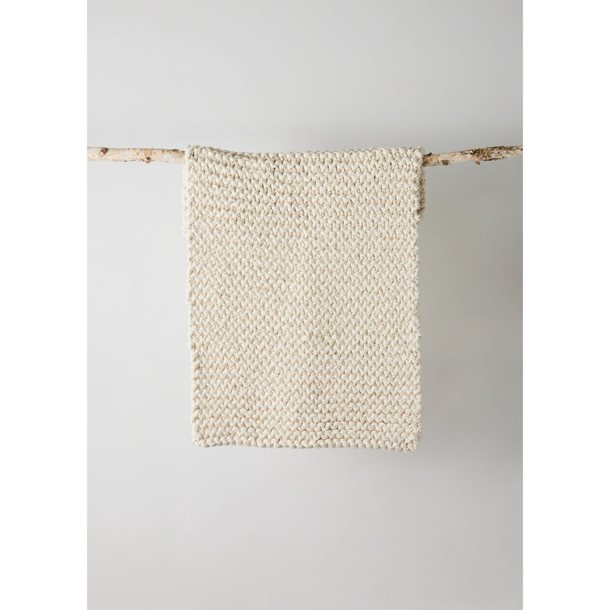 Chunky Ecru Hand-Loomed Mat