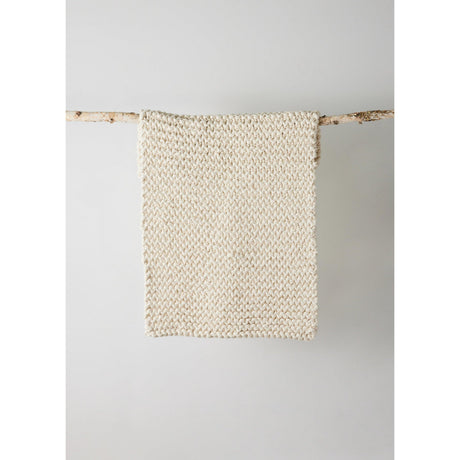 Chunky Ecru Hand-Loomed Mat