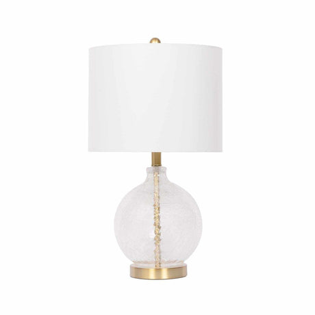Ciel Contemporary Glass Textured Table Lamp-Lighting-Parc Decor