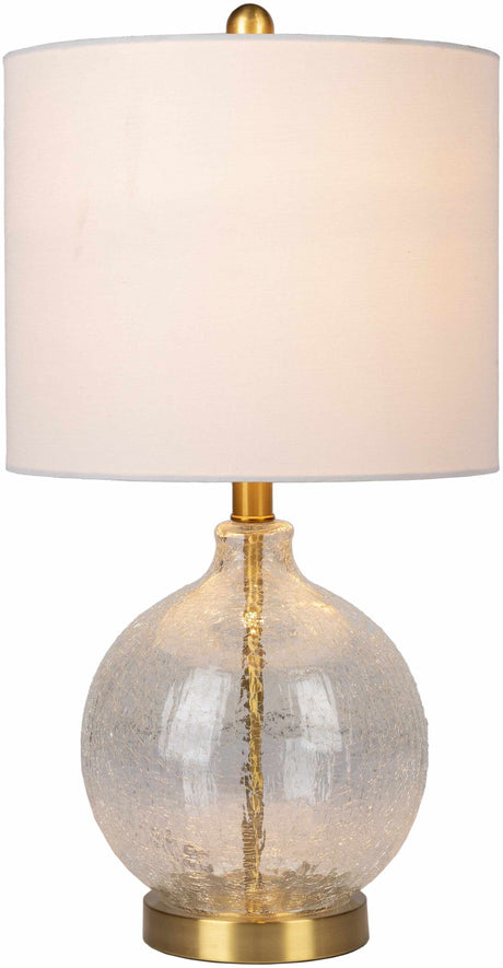 Ciel Contemporary Glass Textured Table Lamp-Lighting-Parc Decor