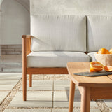 Circa Modern 6-Piece Spindle Solid Wood Outdoor Sectional and Coffee Table-Outdoor-Parc Decor