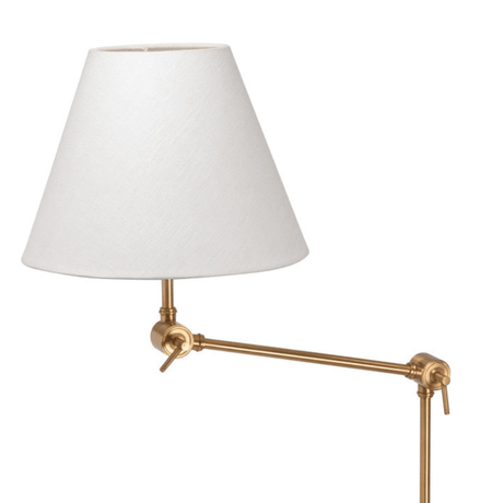 Clamp-on Desk Lamp with Fabric Shade-Desk Lamp-Parc Decor