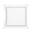 Classic Double Border Percale Cotton Euro Sham Pair