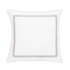 Classic Double Border Percale Cotton Euro Sham Pair