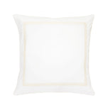 Classic Double Border Percale Cotton Euro Sham Pair