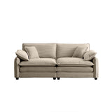 Cloud Deep Corduroy Loveseat Couch-sofa-Parc Decor