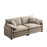 Cloud Deep Corduroy Loveseat Couch-sofa-Parc Decor