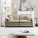 Cloud Deep Corduroy Loveseat Couch-sofa-Parc Decor