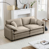 Cloud Deep Corduroy Loveseat Couch-sofa-Parc Decor