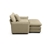 Cloud Deep Sofa Chair With Ottoman-sofa-Parc Decor