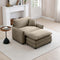 Cloud Deep Sofa Chair With Ottoman-sofa-Parc Decor