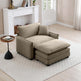 Cloud Deep Sofa Chair With Ottoman-sofa-Parc Decor