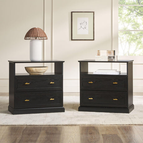 Clyde Classic 2-Drawer Nightstand / Side Table