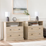 Clyde Classic 2-Drawer Nightstand / Side Table-Occasional-Parc Decor