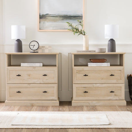 Clyde Classic 2-Drawer Nightstand – Side Table-Occasional-Parc Decor