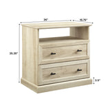 Clyde Classic 2-Drawer Nightstand / Side Table-Occasional-Parc Decor