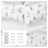 Coastal Blue Sailboat Quilt Set - Marzano Collection