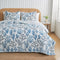 Coastal Navy Coral Quilt Set - Saelia Collection-Quilts & Comforters-Parc Decor