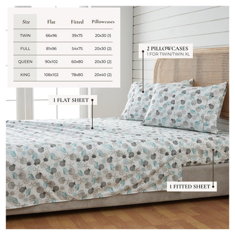 Coastal Printed Sheet Set - Newport Collection