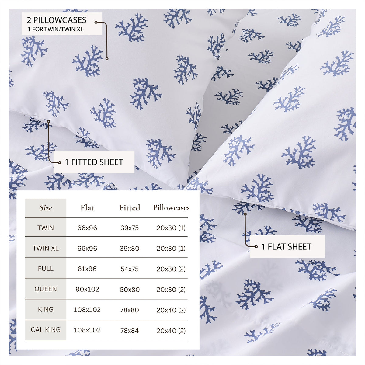 Coastal Printed Sheet Set - Newport Collection