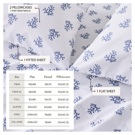 Coastal Printed Sheet Set - Newport Collection