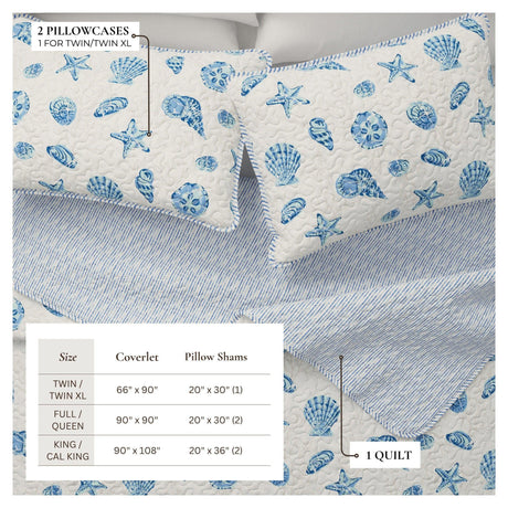 Coastal Quilt Set Bali Collection