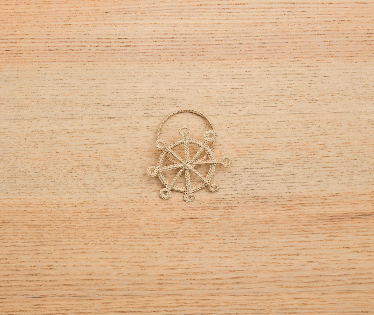 Coastal Ship Wheel Napkin Ring – 2.5” Handwoven Iraca Palm – Nautical Table Decor from Colombia-Napkins-Parc Decor