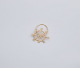 Coastal Ship Wheel Napkin Ring – 2.5” Handwoven Iraca Palm – Nautical Table Decor from Colombia-Napkins-Parc Decor