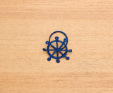 Coastal Ship Wheel Napkin Ring – 2.5” Handwoven Iraca Palm – Nautical Table Decor from Colombia-Napkins-Parc Decor