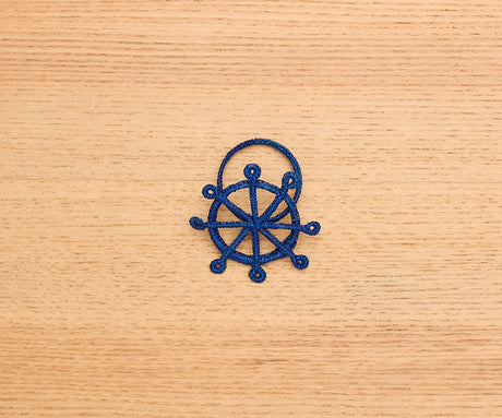 Coastal Ship Wheel Napkin Ring – 2.5” Handwoven Iraca Palm – Nautical Table Decor from Colombia-Napkins-Parc Decor