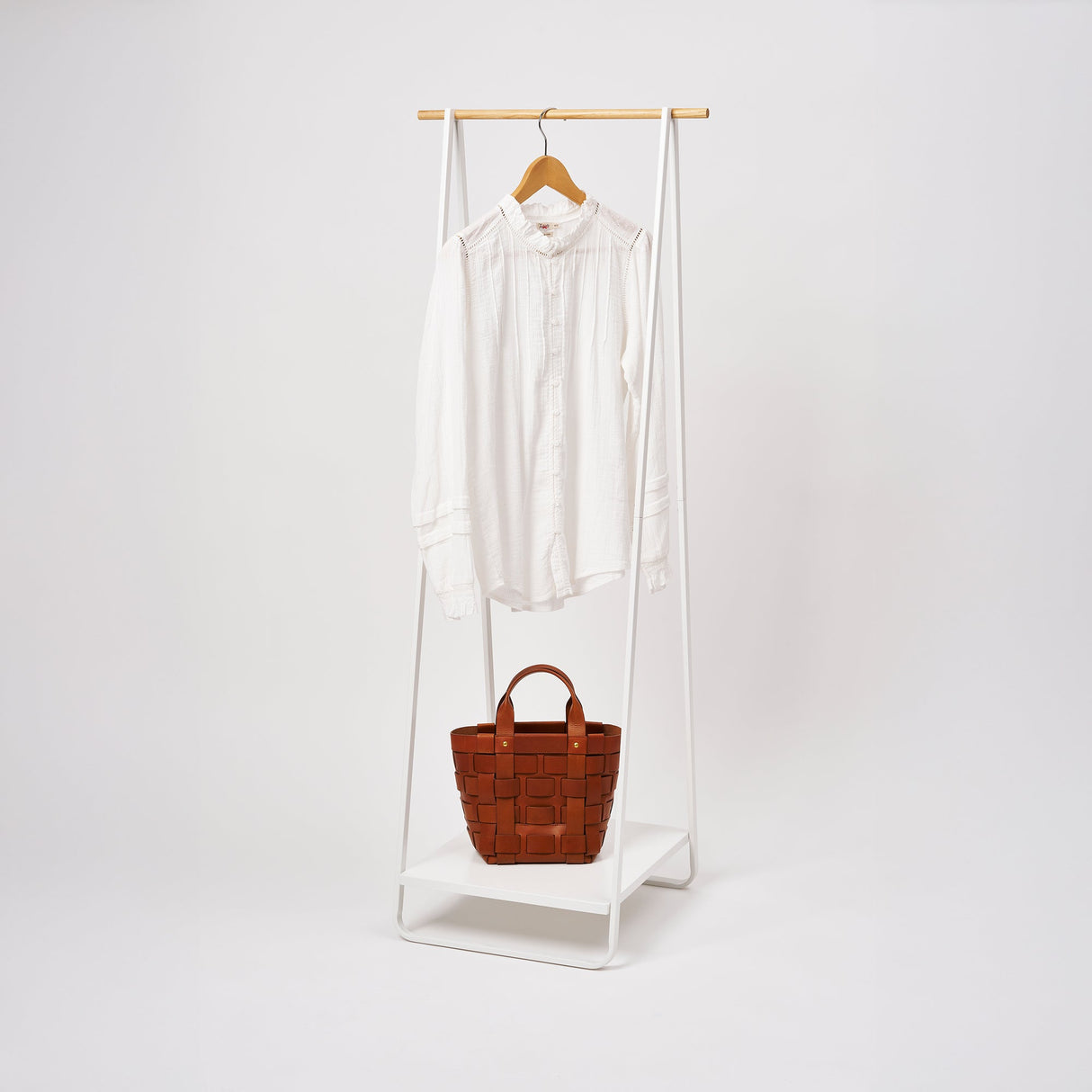Coat Rack with Shelf (55" H) - Steel