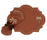 Cocoa Oasis Linen Placemats – Set of 4
