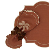 Cocoa Oasis Linen Placemats – Set of 4