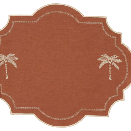 Cocoa Oasis Linen Placemats – Set of 4
