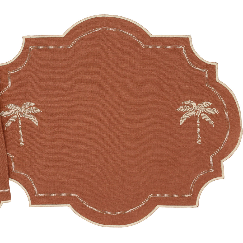 Cocoa Oasis Linen Placemats – Set of 4