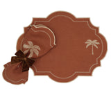 Cocoa Oasis Placemat - Set of 4-Placemat-Parc Decor