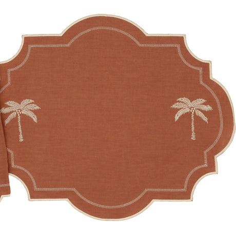 Cocoa Oasis Placemat - Set of 4-Placemat-Parc Decor