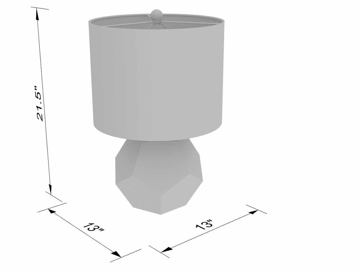 Coleford Gold Geometric Table Lamp-Lighting-Parc Decor