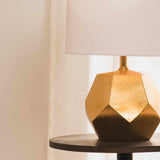 Coleford Gold Geometric Table Lamp-Lighting-Parc Decor